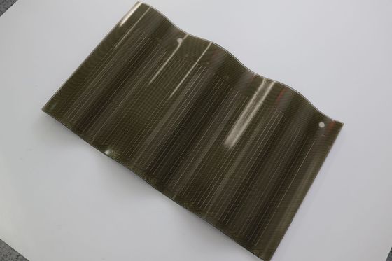 50W Καμπύλα Πλακίδια BIPV Ηλιακά Πάνελ Κόκκινα Φωτοβολταϊκά Πλακίδια με Πιστοποίηση CE και Καμπύλο Σχεδιασμό